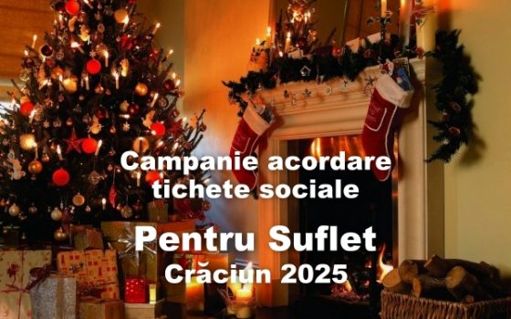 19.11.2025 – Campanie tichete sociale „Pentru Suflet” – Crăciun 2025